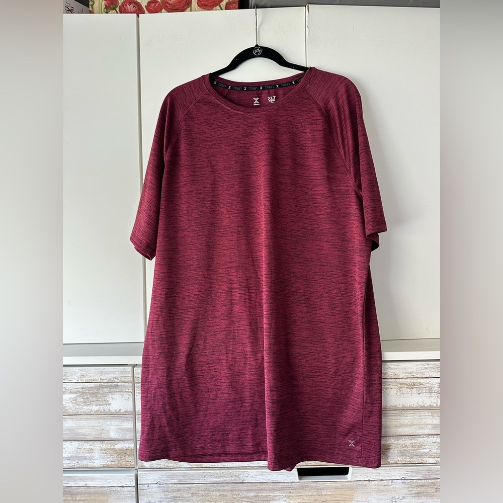 🔴 Xersion EverAir Tee XLT Red Athletic Shirt Performance